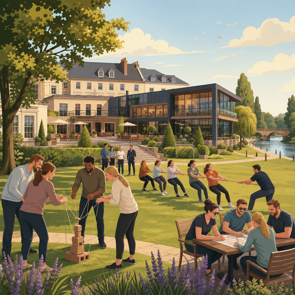 Illustration of Bedford Swan Hotel and Thermal Spa, Bedford, team building venue in Bedford, Bedfordshire