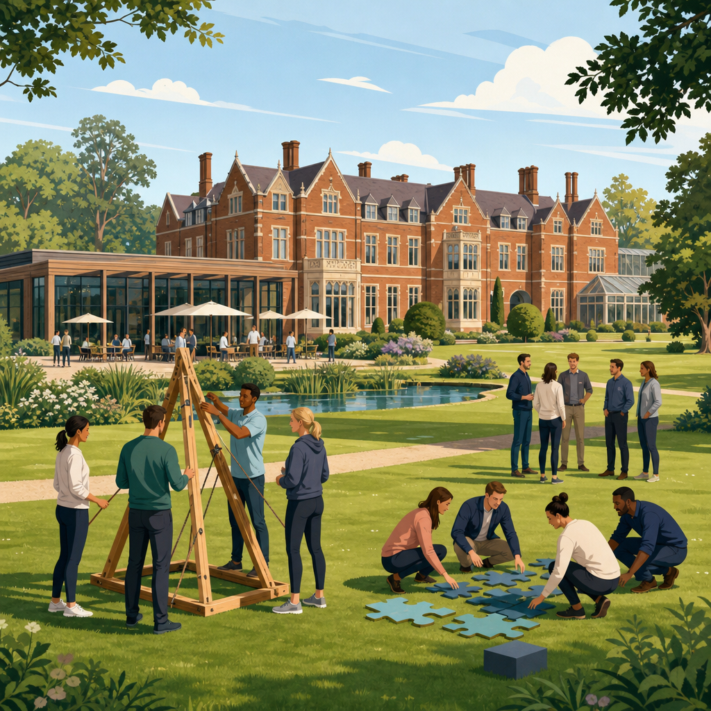 Illustration of De Vere Wokefield Estate, Reading, team building venue in Reading, Berkshire