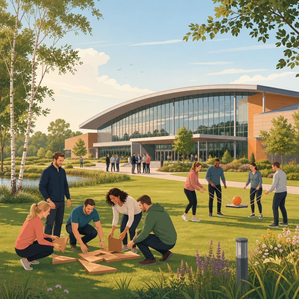 Illustration of East of England Arena, Peterborough, team building venue in Peterborough, Cambridgeshire