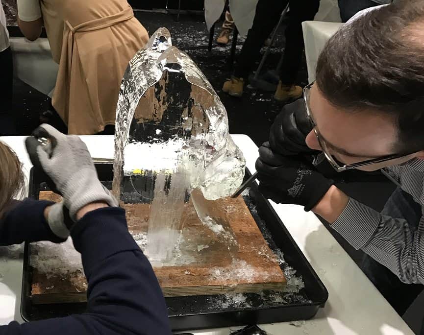 ice carving team building