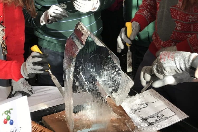 ice carving team building package