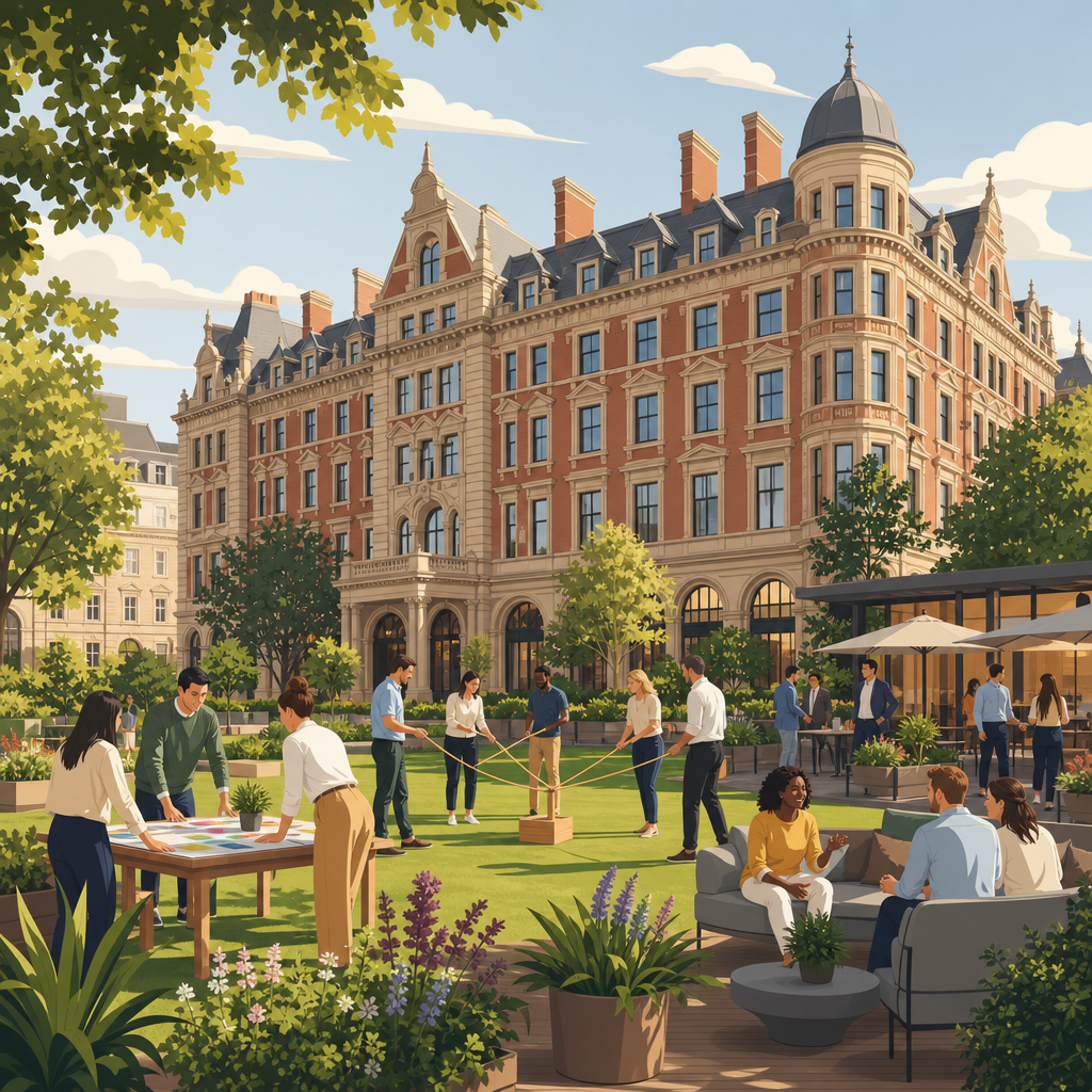 Illustration of Kimpton Fitzroy, London, team building venue in London, Greater London