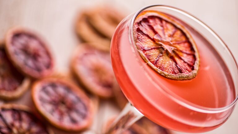 making cocktails event