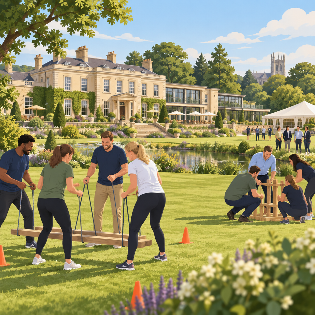 Illustration of Norton Park Hotel, Spa & Manor House, a corporate team-building venue in Winchester, Hampshire