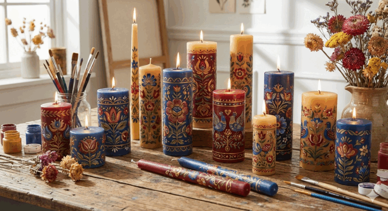 painted candles
