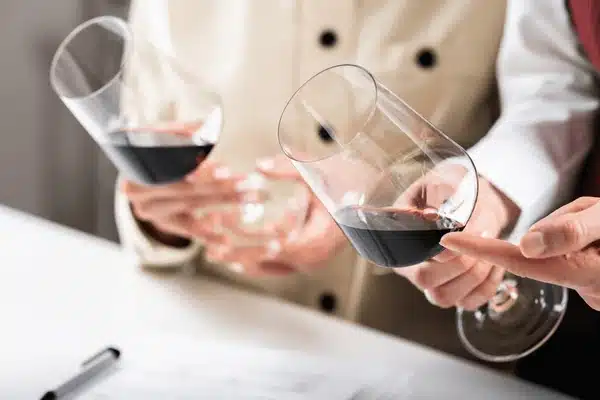 red wine tasting participants compare nw