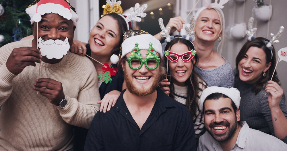 Put,On,Your,Party,Hats,,Christmas,Is,Here ,Portrait,Of