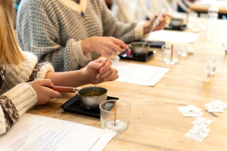 soy candle making