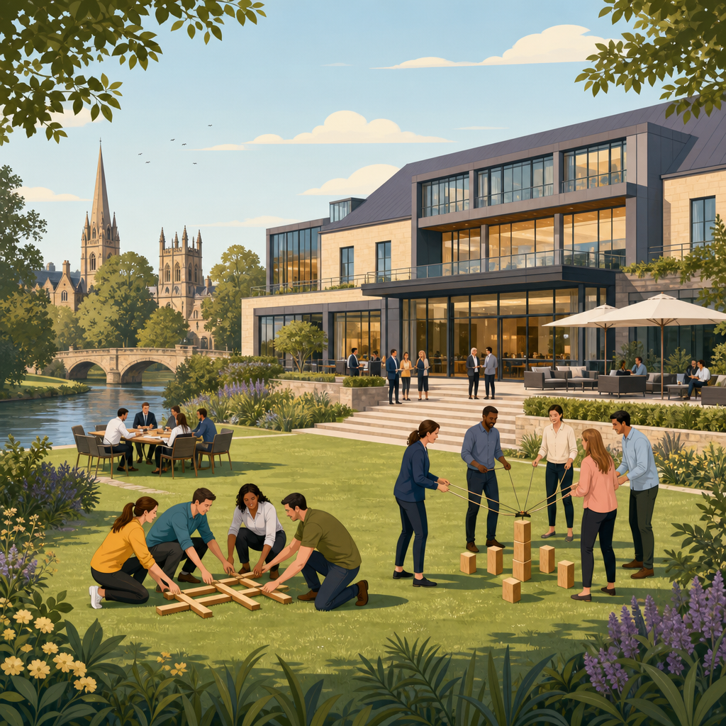 Illustration of voco Oxford Thames, Oxford, team building venue in Oxford, Oxfordshire